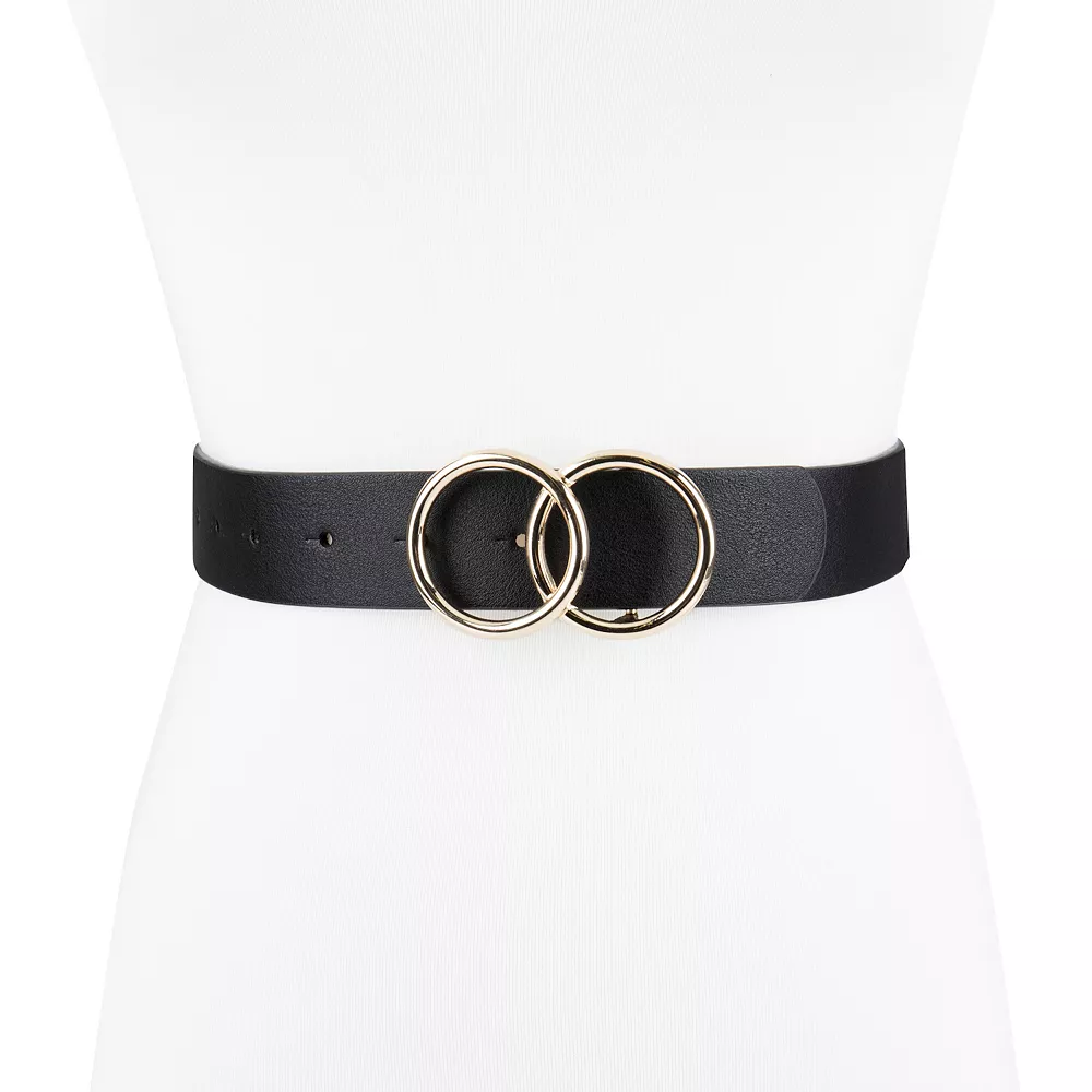 LC Lauren Conrad Interlocking Double Circle Buckle Belt - Image 5