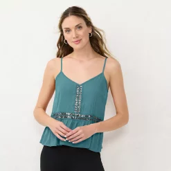 Women's LC Lauren Conrad Flowy Peplum Tank