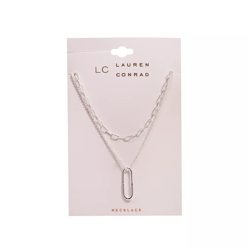 LC Lauren Conrad Two Row Nickel Free Pendant - Image 2