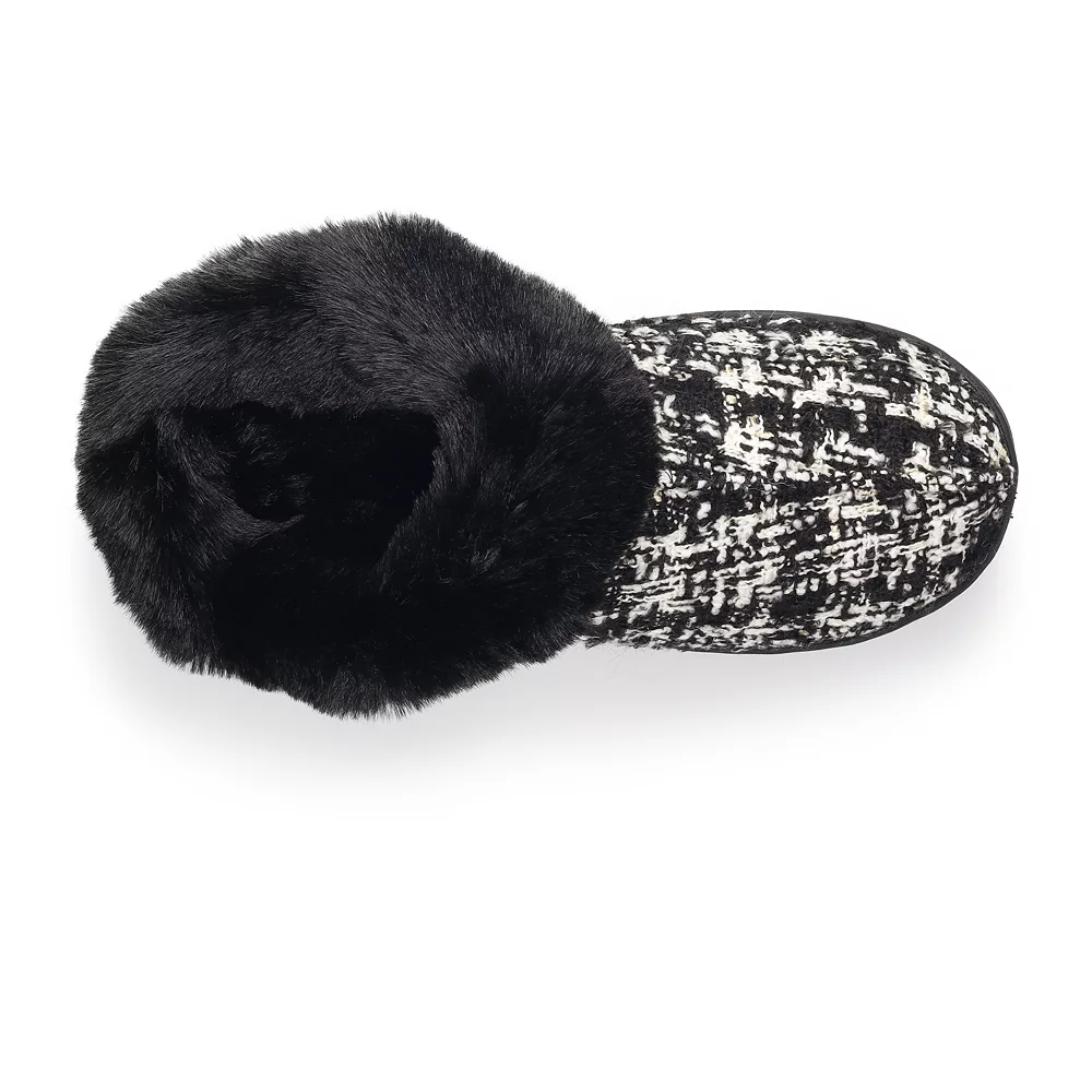 LC Lauren Conrad Tweed Collar Clog Slippers - Image 7