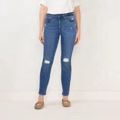 Women's LC Lauren Conrad High-Waist Skinny Ankle Jeans