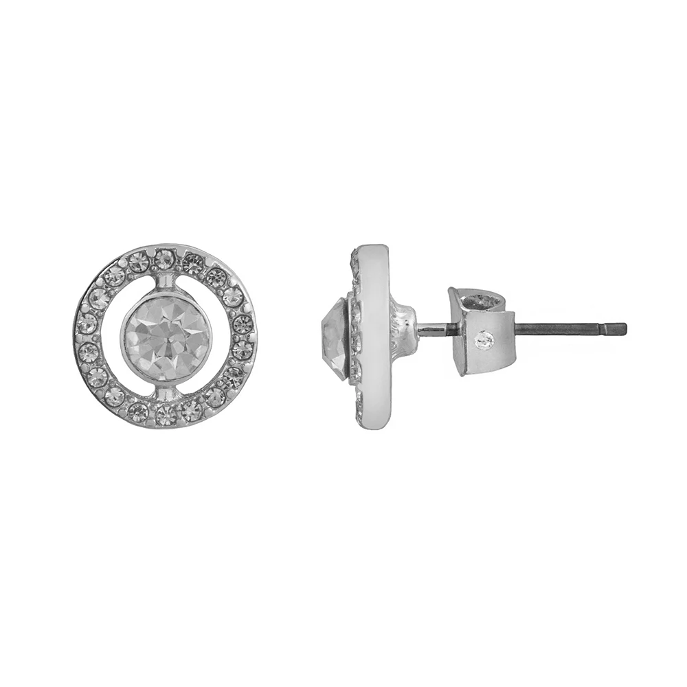 LC Lauren Conrad Openwork Halo Button Earrings