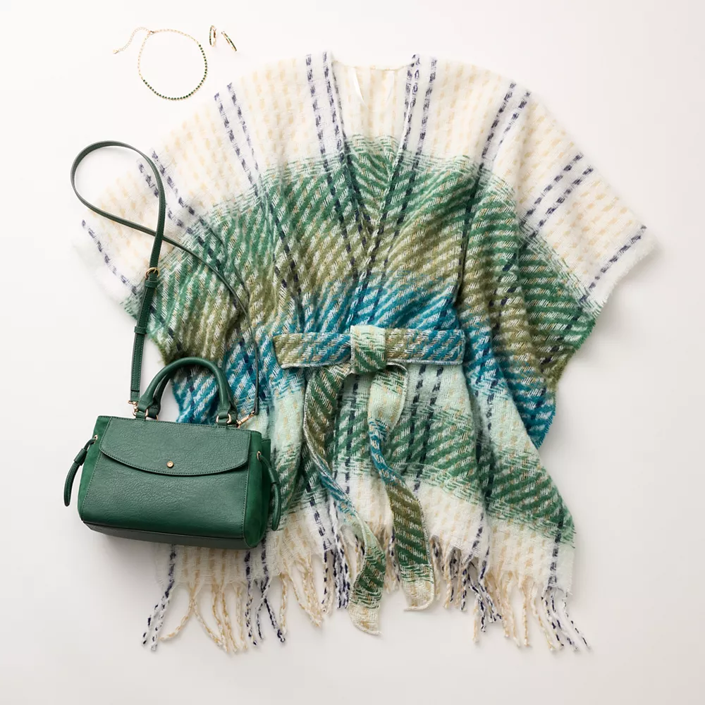 Women's LC Lauren Conrad Twill Belted Topper - Image 4