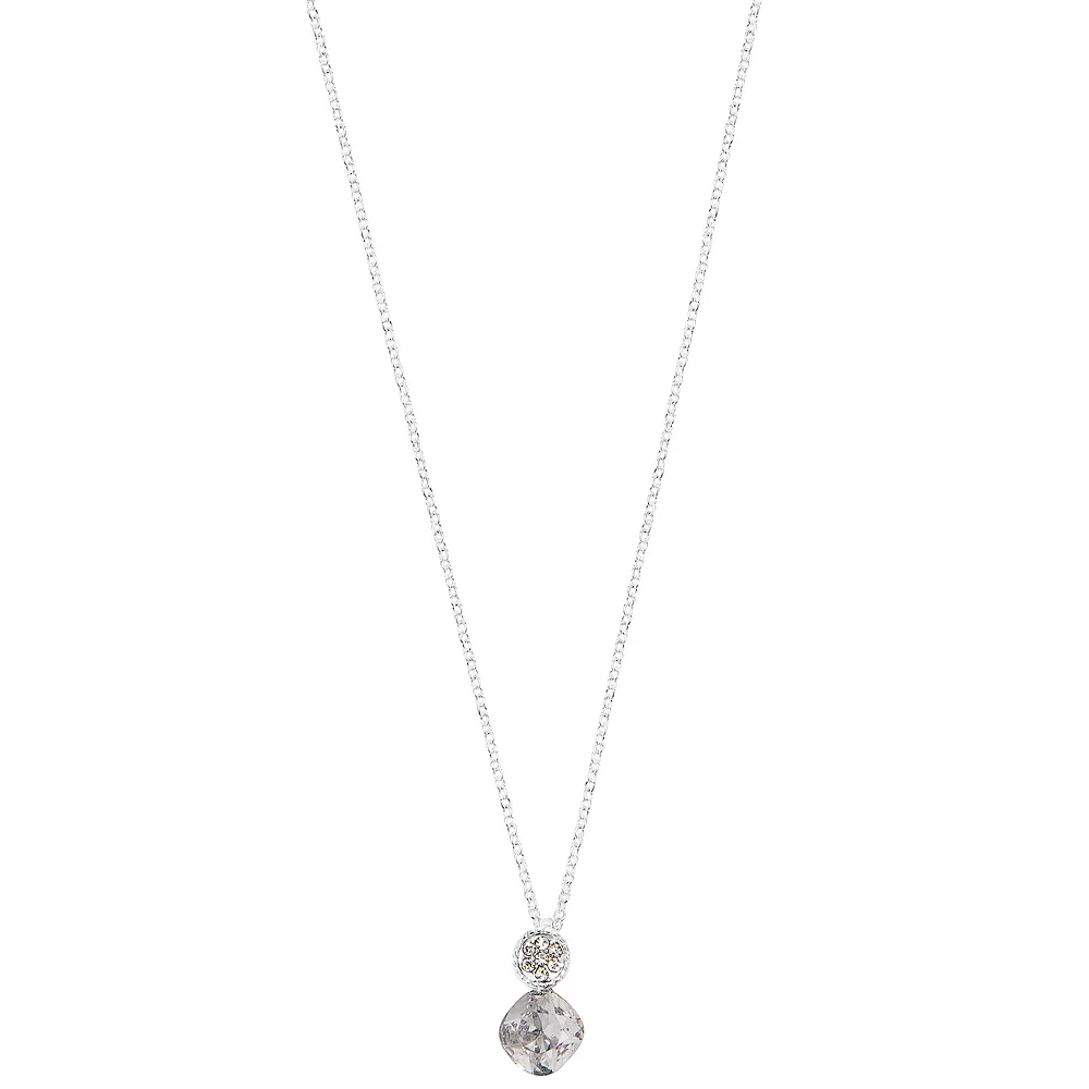 LC Lauren Conrad Silver Tone Crystal Pendant Necklace
