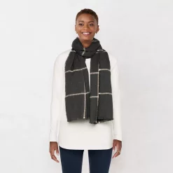 Women's LC Lauren Conrad Grid Softy Wrap