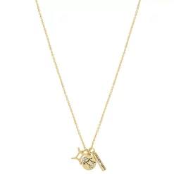LC Lauren Conrad Gold Tone Gemini Charms Necklace