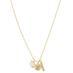 LC Lauren Conrad Gold Tone Virgo Charms Necklace