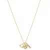 LC Lauren Conrad Gold Tone Libra Charms Necklace