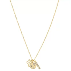 LC Lauren Conrad Gold Tone Scorpio Charms Necklace