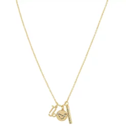 LC Lauren Conrad Gold Tone Capricorn Charms Necklace