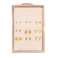 LC Lauren Conrad 9-Pack Valentine's Day Cupcake Stud Earrings