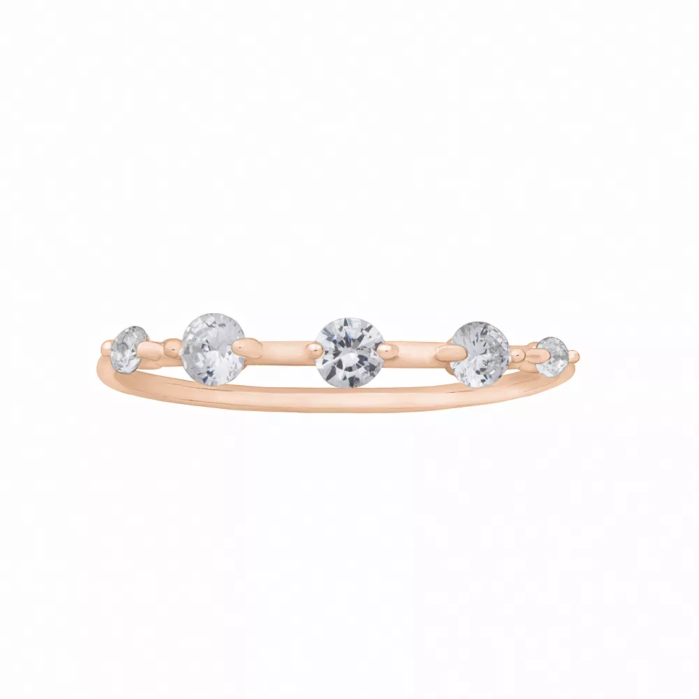 LC Lauren Conrad Tiny Cubic Zirconia Nickel Free Ring