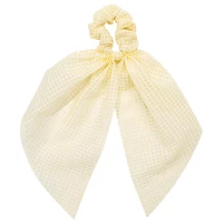 LC Lauren Conrad Yellow Gingham Tail Scrunchie