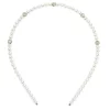 LC Lauren Conrad Simulated Pearl and Crystal Bead Skinny Headband