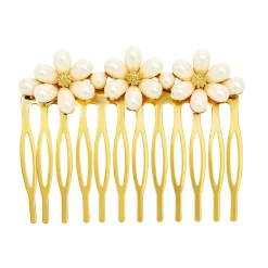 LC Lauren Conrad Simulated Pearl Flower Hair Comb