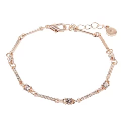 LC Lauren Conrad Silver Tone Pave and Stone Bridal Bracelet