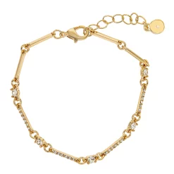 LC Lauren Conrad Gold Tone Pave and Stone Bridal Bracelet