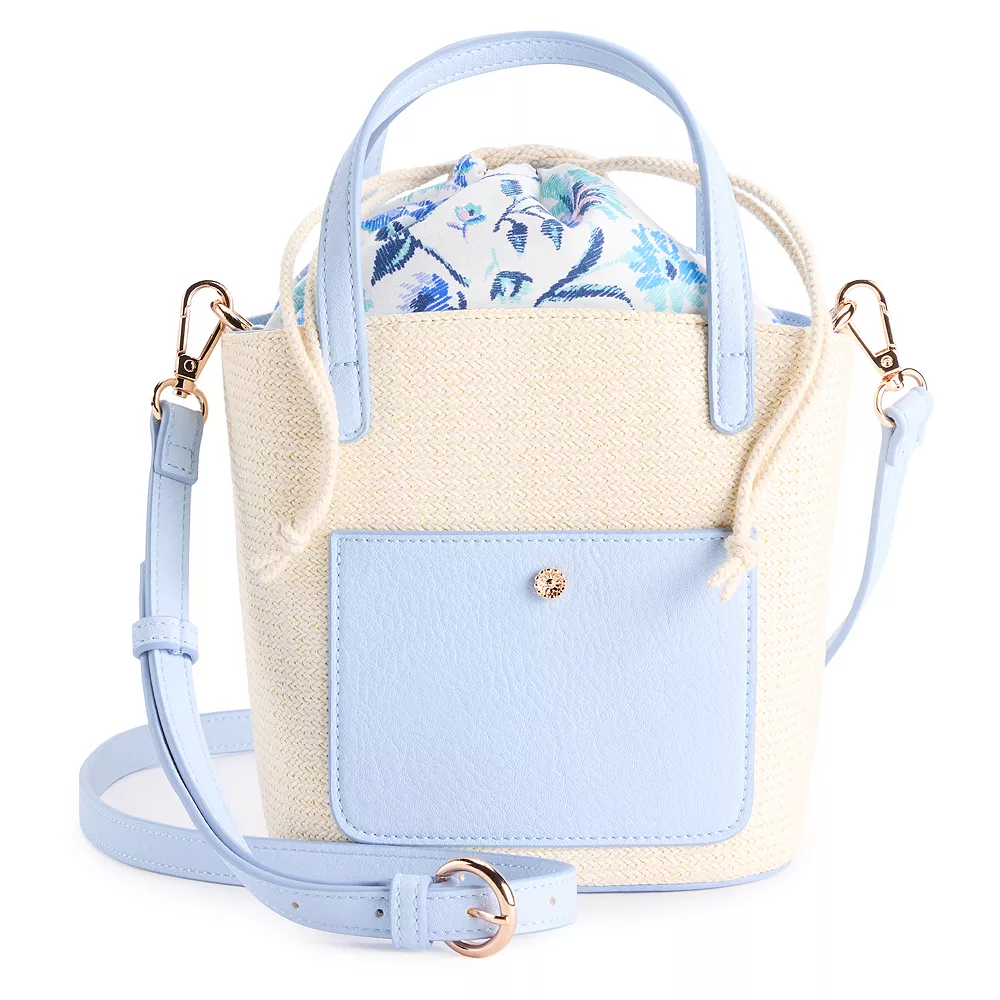 LC Lauren Conrad Mini Drawstring Tote Bag