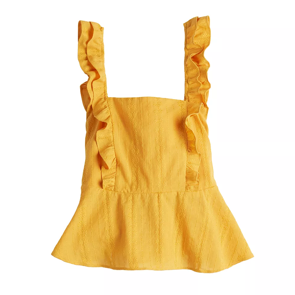 Women's LC Lauren Conrad Ruffle Peplum Tank - Image 5