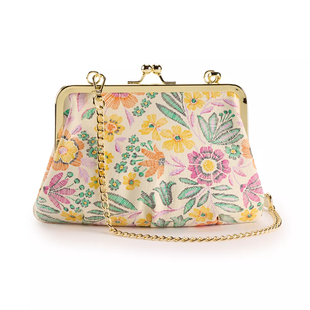 LC Lauren Conrad Frame Clutch Crossbody Bag - Image 4