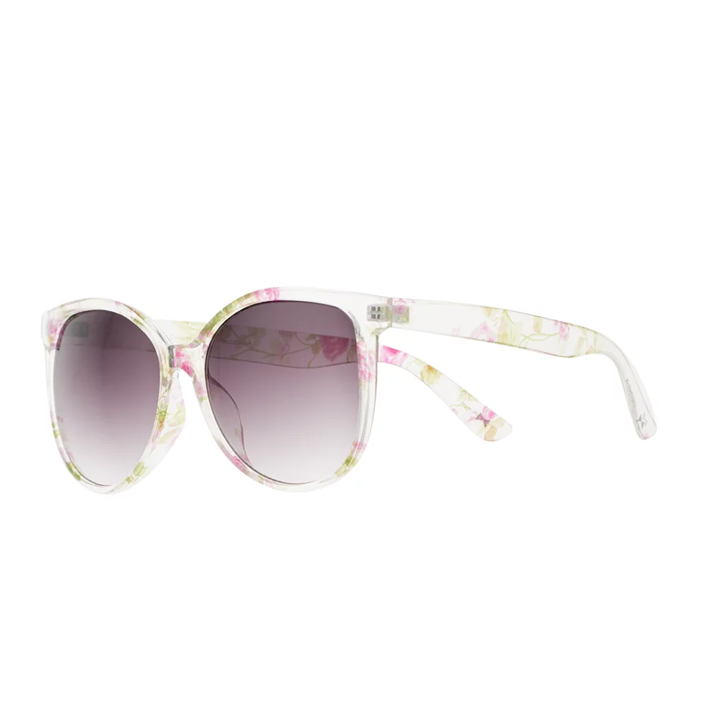 Women's LC Lauren Conrad 58mm Round Cat Eye Floral Sunglasses