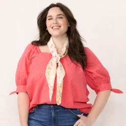 Women's LC Lauren Conrad Hilltop Floral Square Scarf